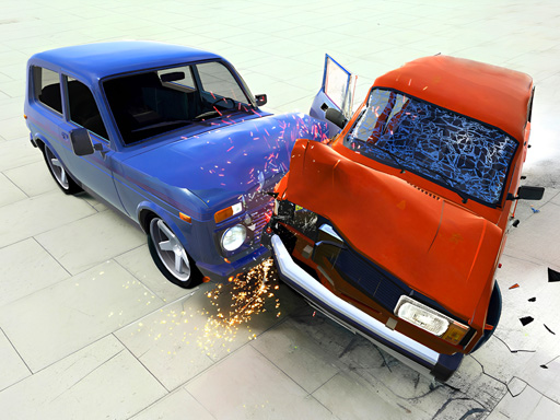 Beam Drive Car Crash Test Simulator